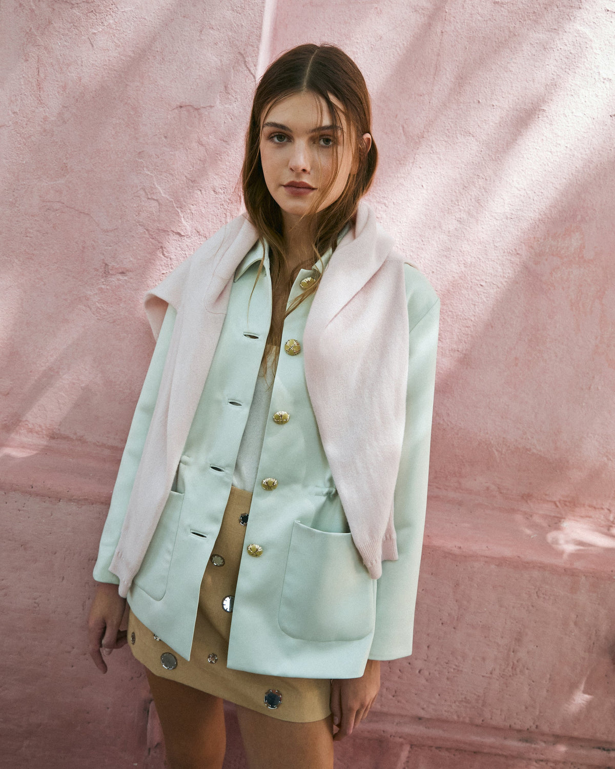 Conrad Jacket in Light Seaglass
