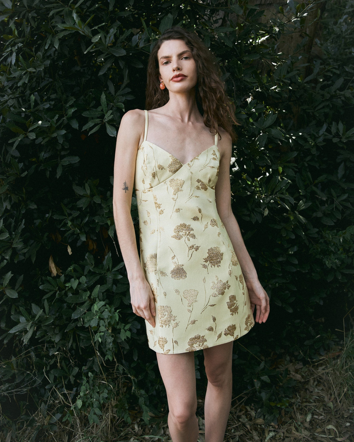 Mini Isabelle Dress in Light Lemon Multi