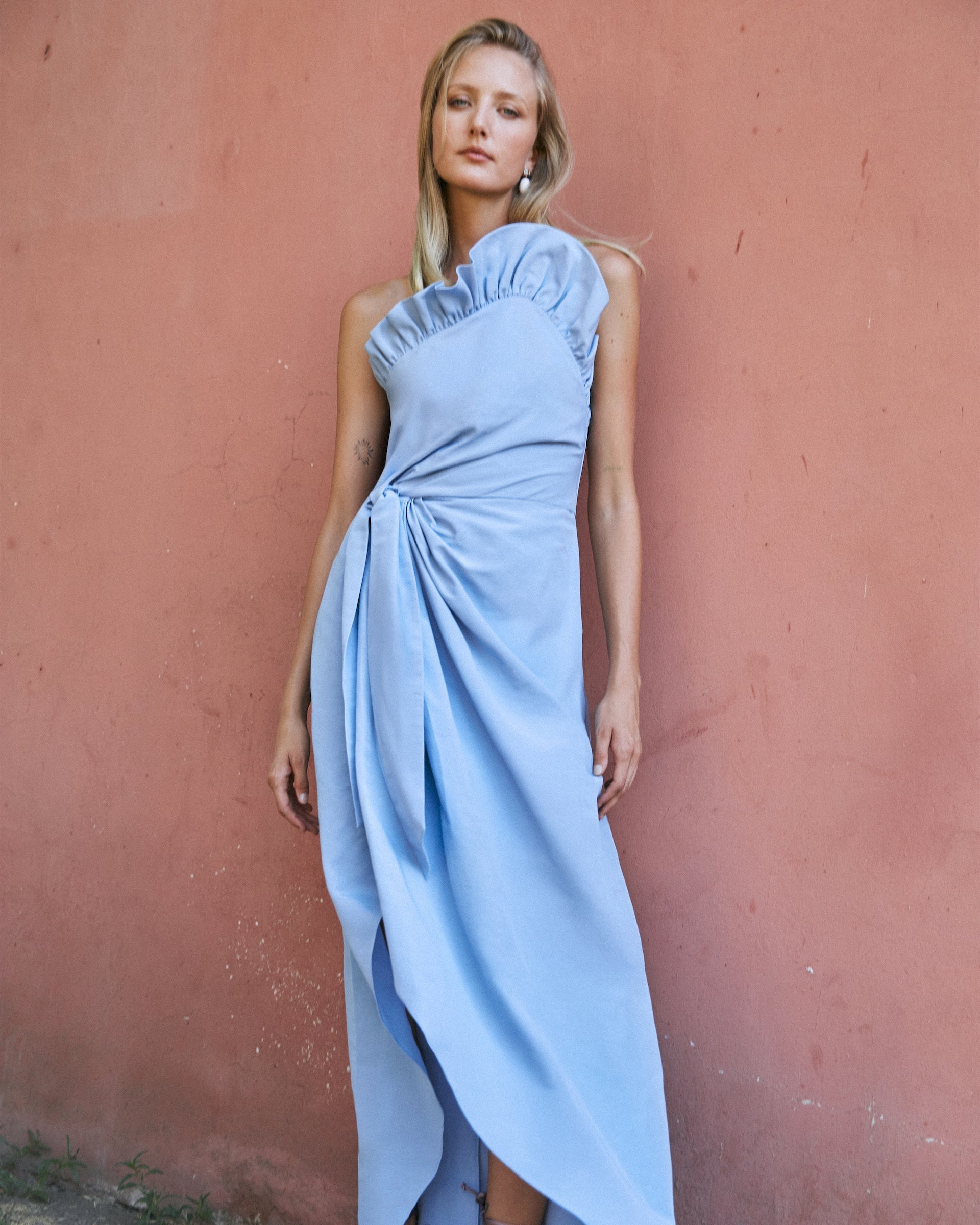 Charlotte Gown in Harbor Blue