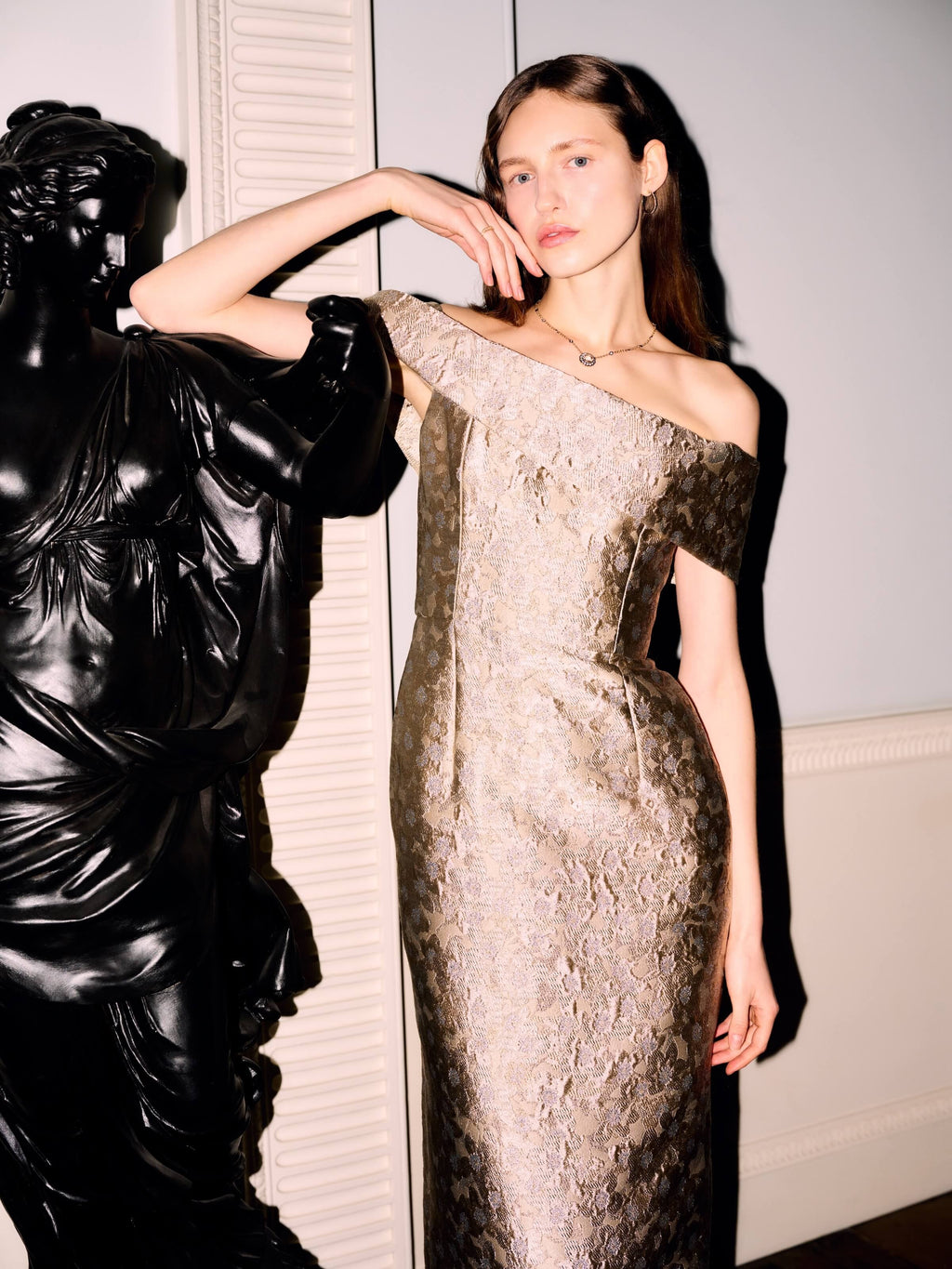 Clover Silver Gown