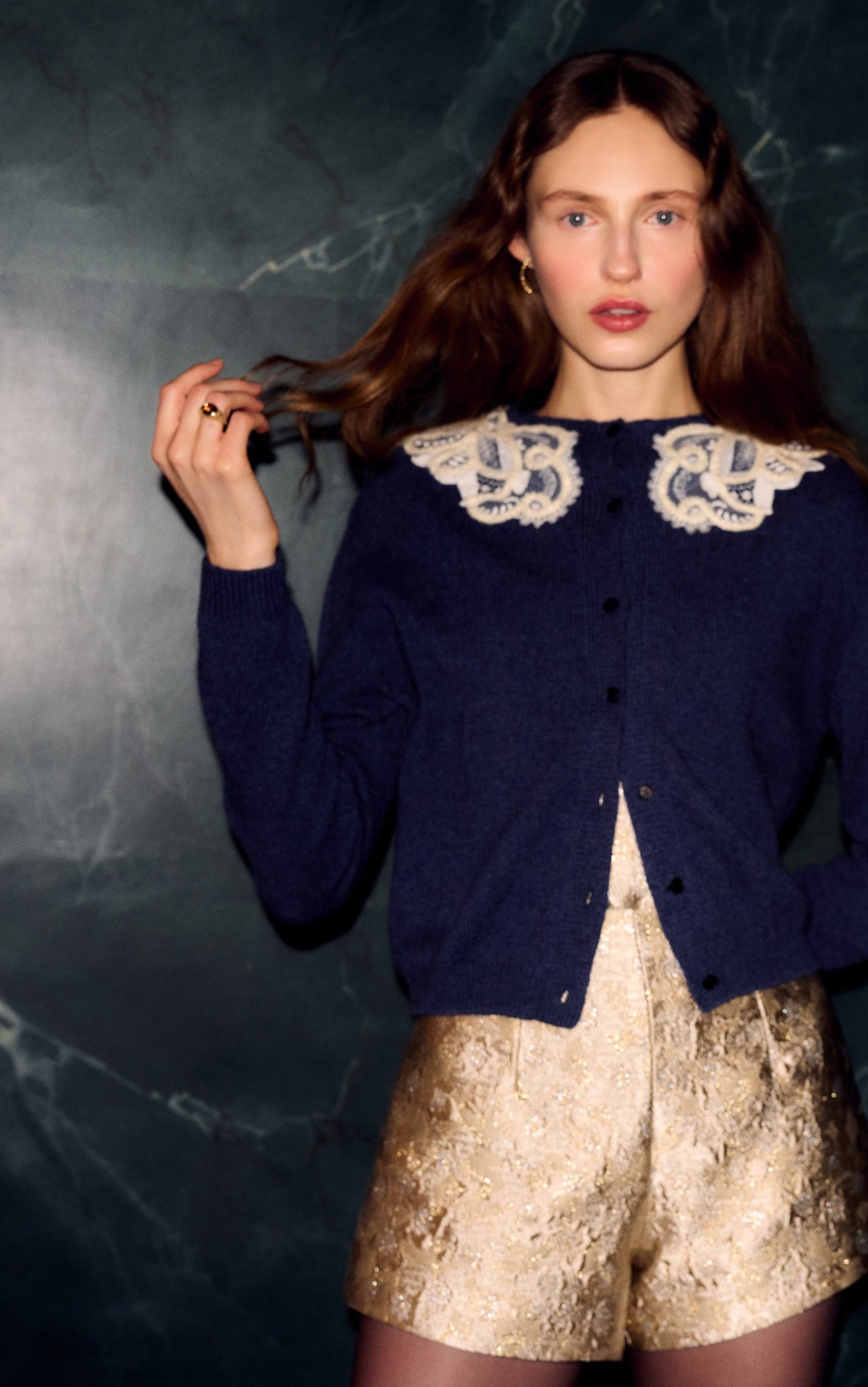 Mira Silver Shorts