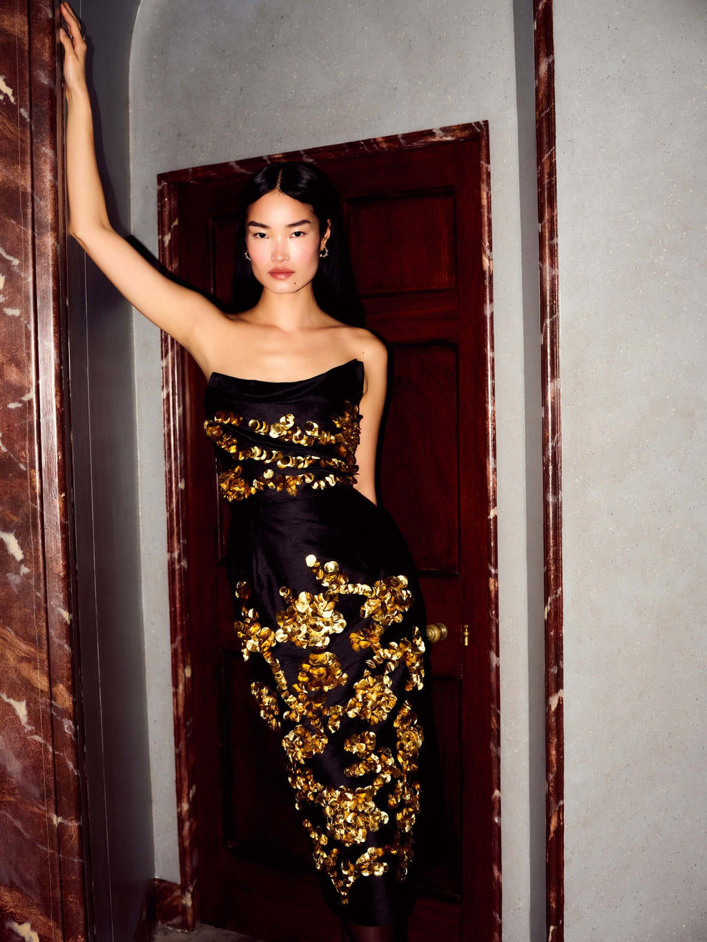 Mirage Sequin Embellished Midi Skirt