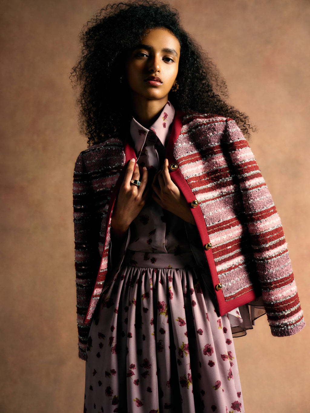 Falcon Sequin Tweed Jacket