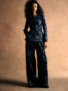 Ila Floral Denim Trousers