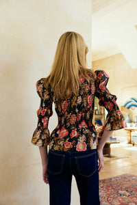 Colette Top in Cocoa Rose