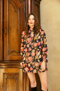 Devon Dress in Cocoa Rose