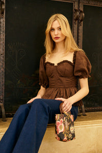 Pochette in Cocoa Rose