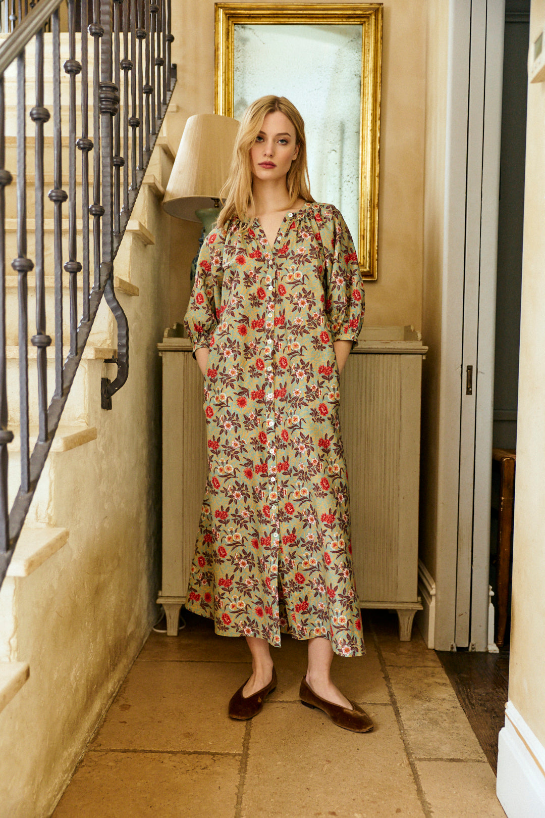Frankie Dress in Jardin d'Automne