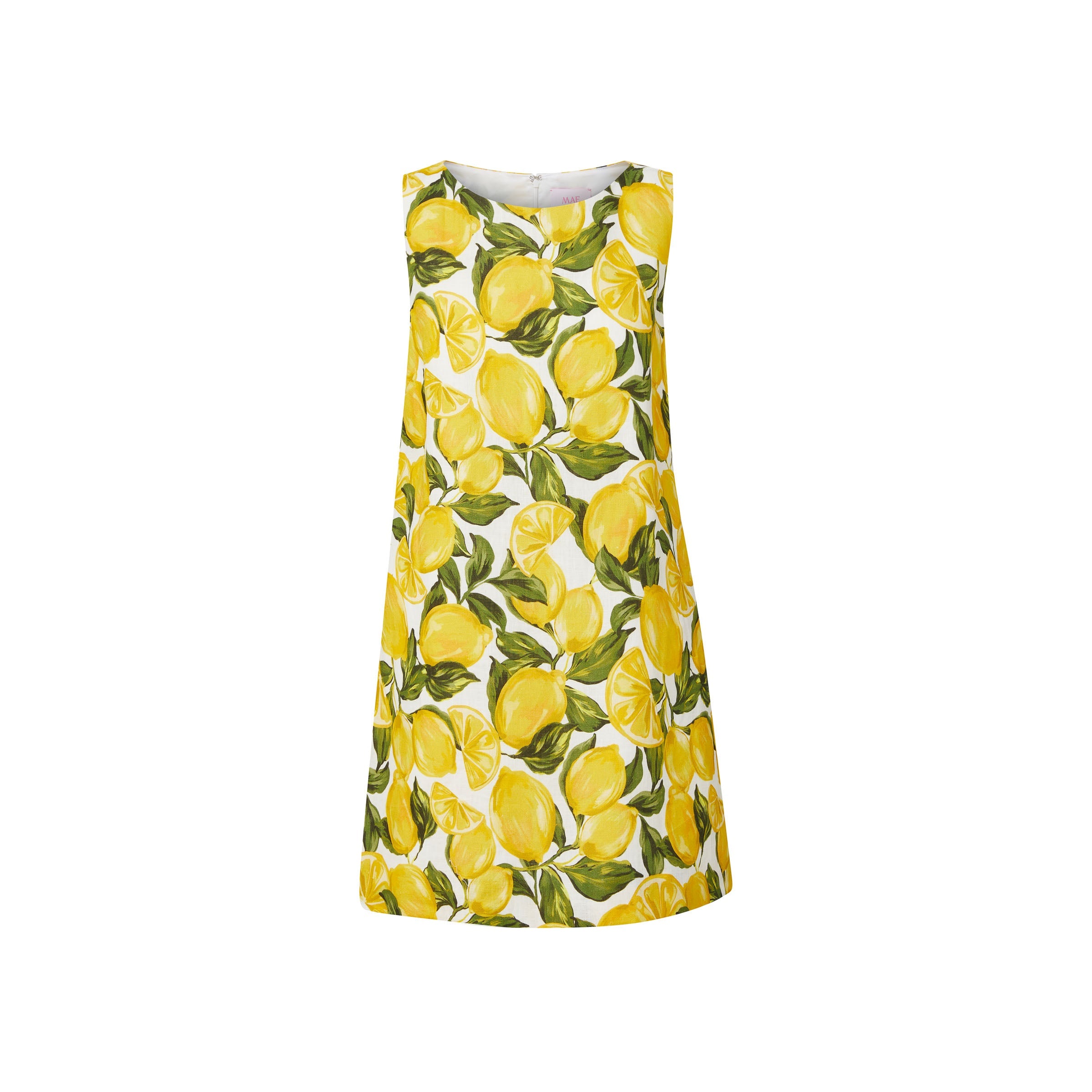 katy dress in lemon grove linen
