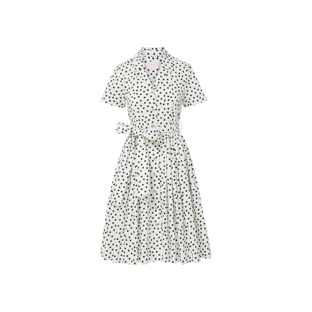 Amelia Dress in Mini Dancing Dot