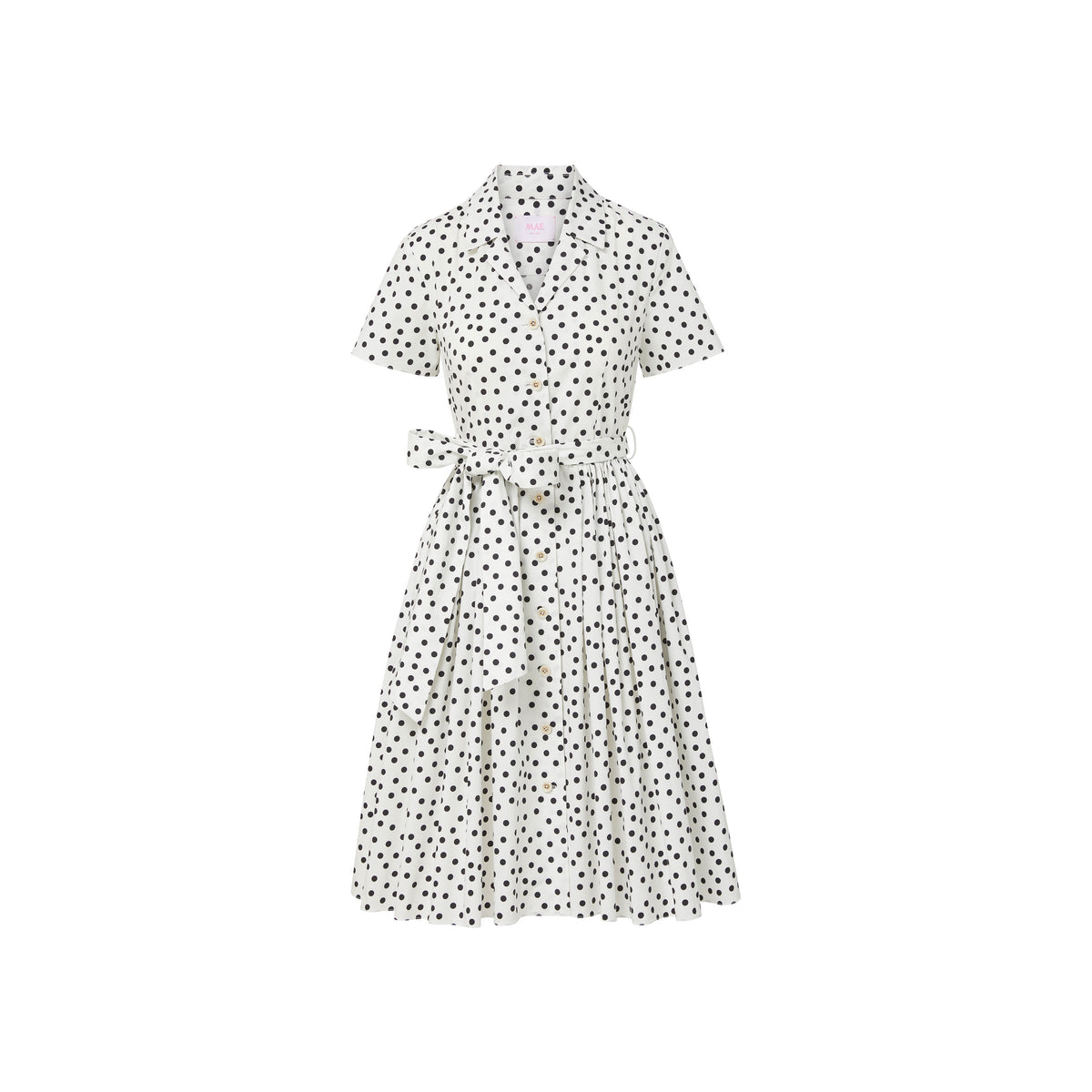 Amelia Dress in Mini Dancing Dot