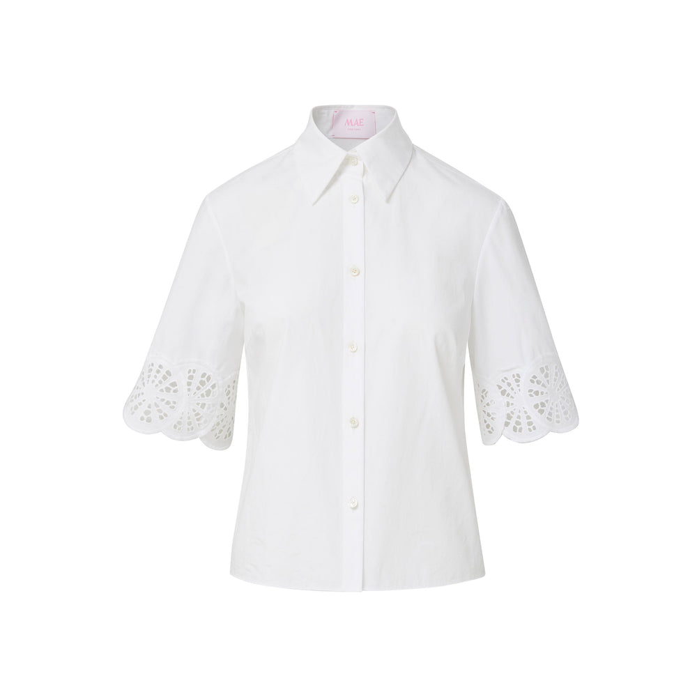Ivy Top in Lemon Slice Embroidered Cotton