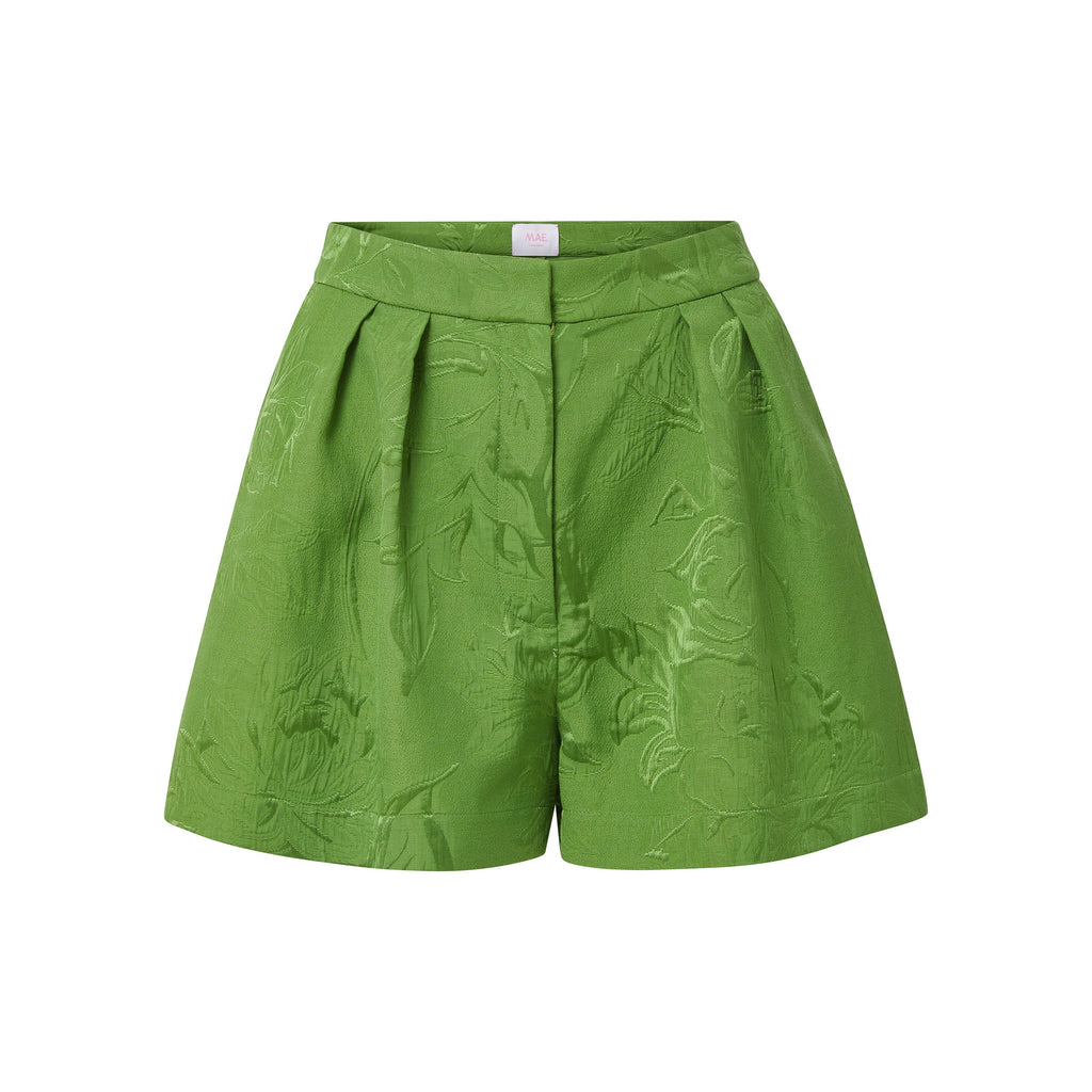 shea short in pistachio brocade