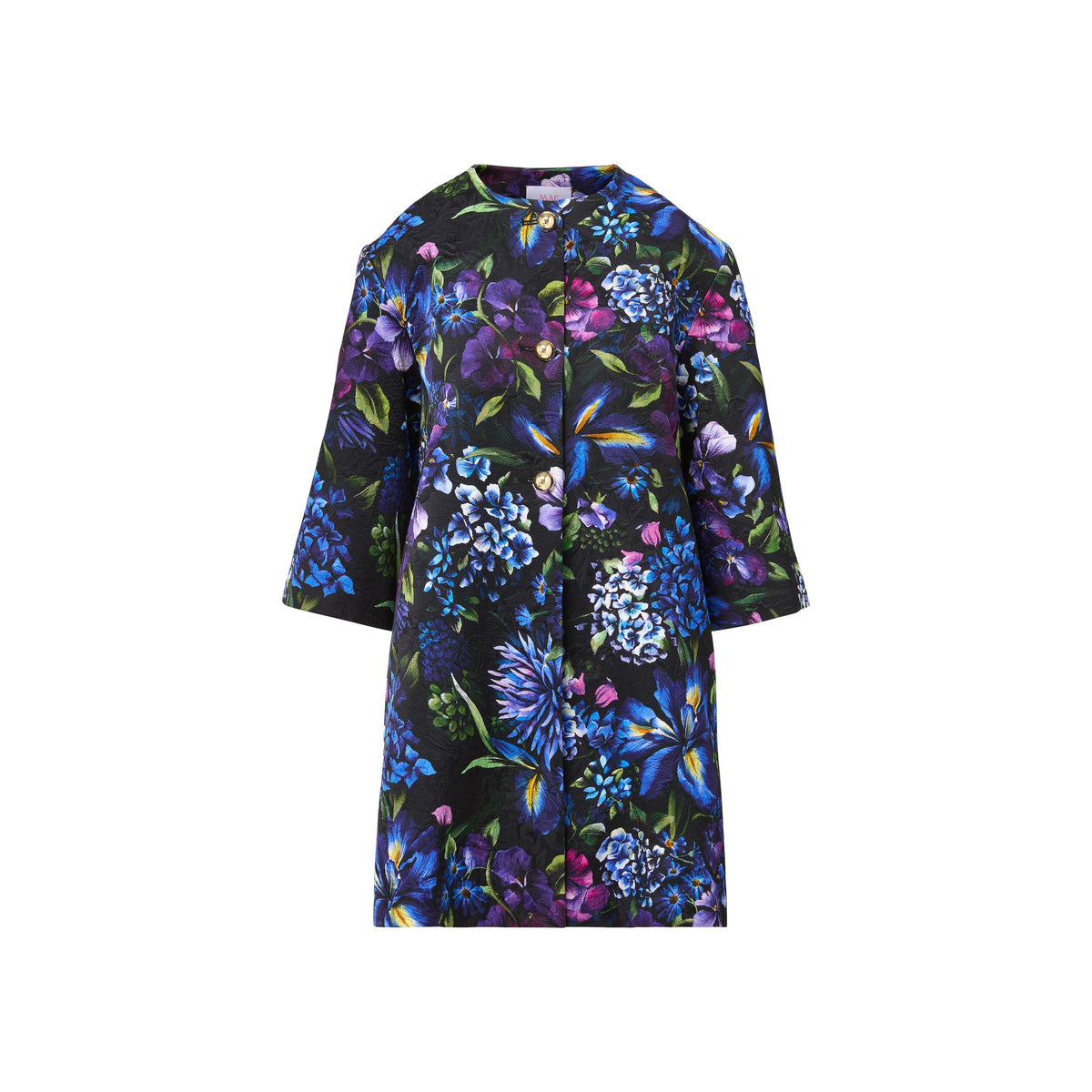 Audrey Coat in Astor Garden Brocade