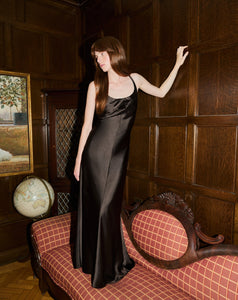 Uma Gown in Dark Fig
