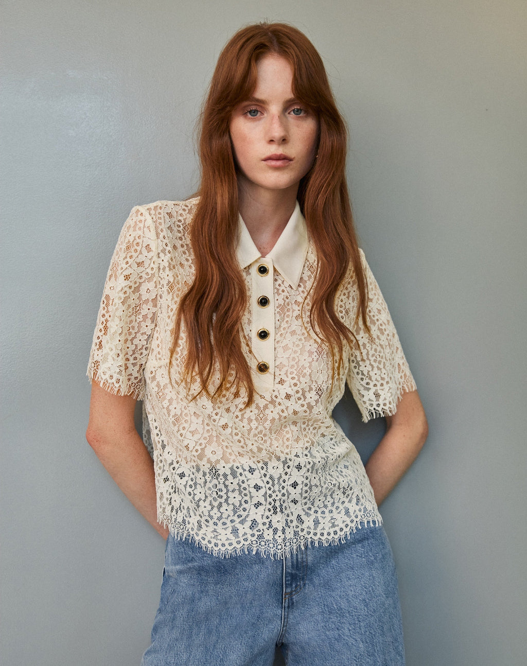 Gwen Top in Ivory