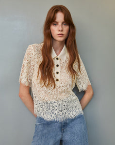 Gwen Top in Ivory