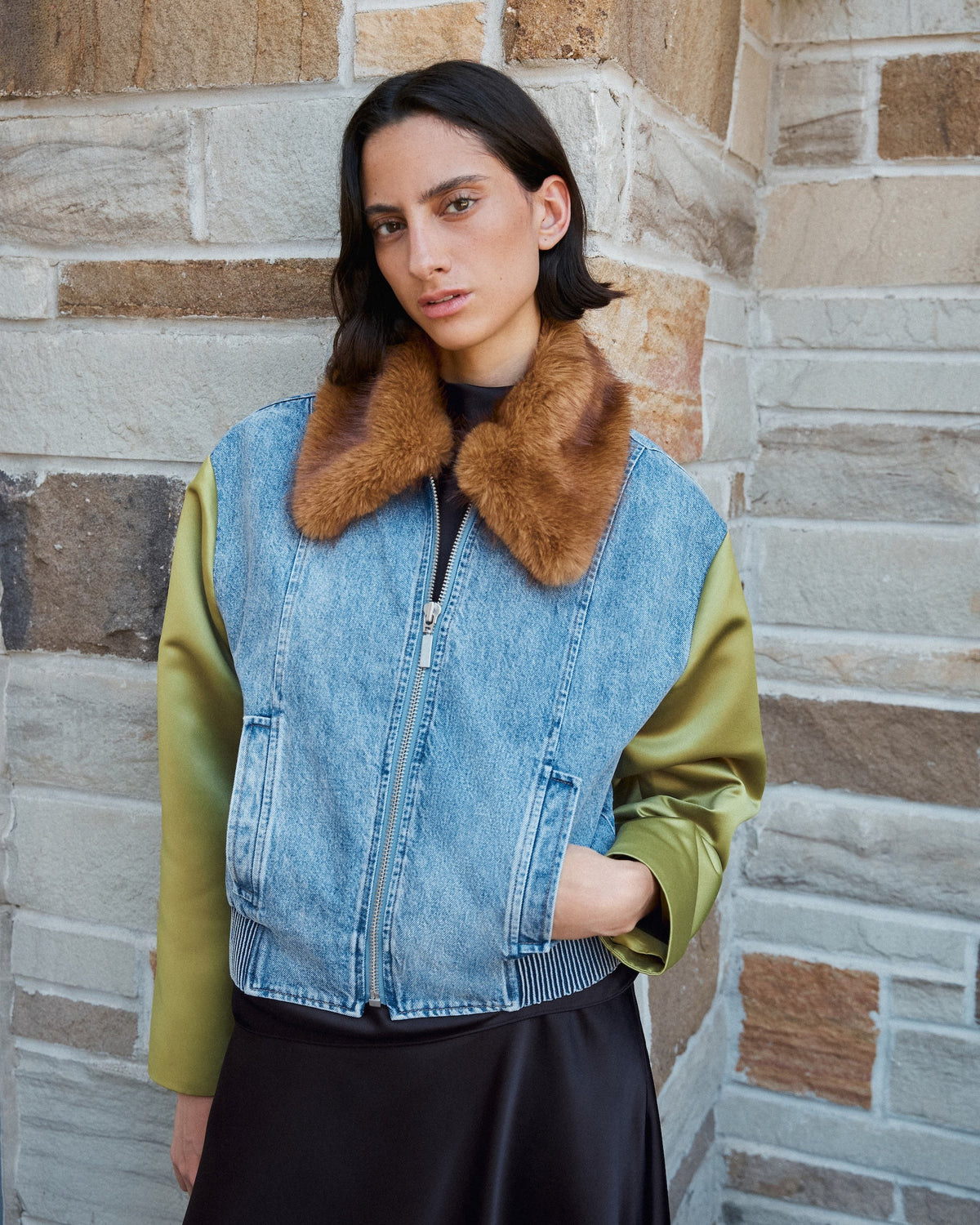 Rue Jacket in Cloud Wash