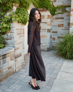 Beth Skirt in Dark Fig