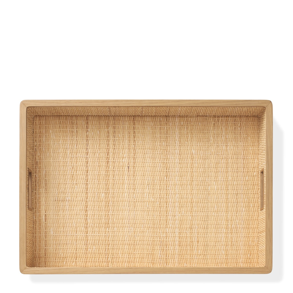 Colette Cane Tray with Wood Tray