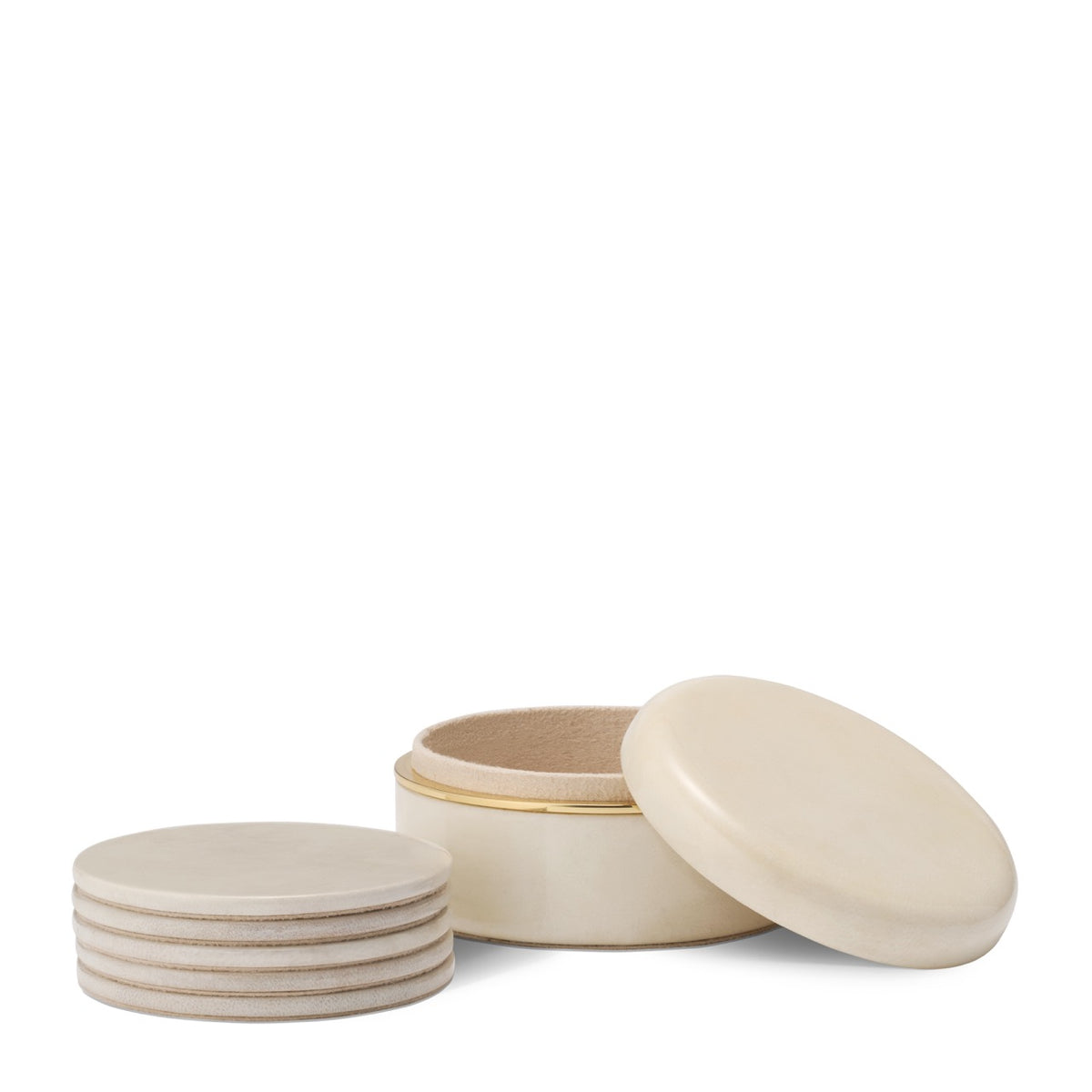 Livio Parchment Coaster, Set of 6