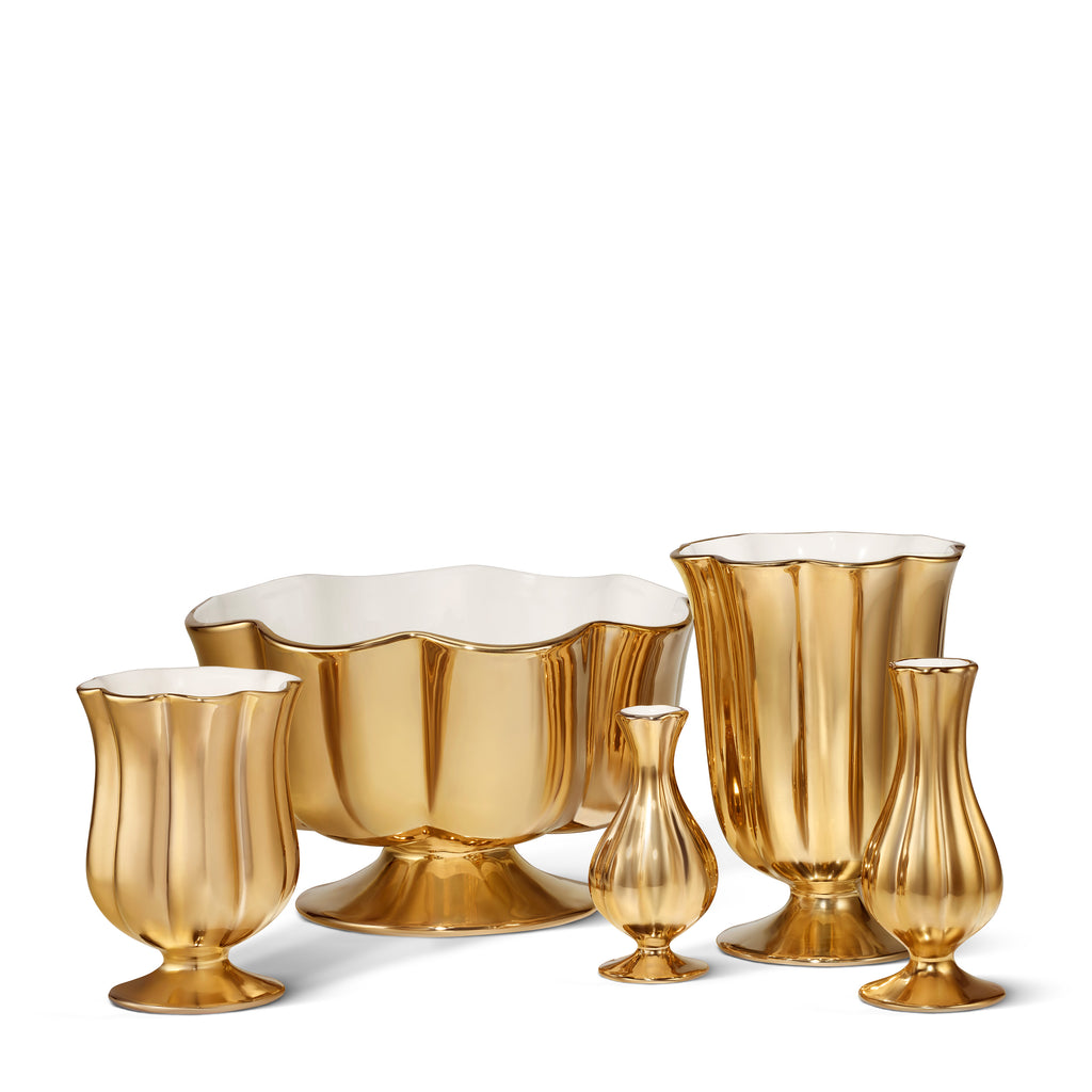 Pauline Small Bud Vase in Gold