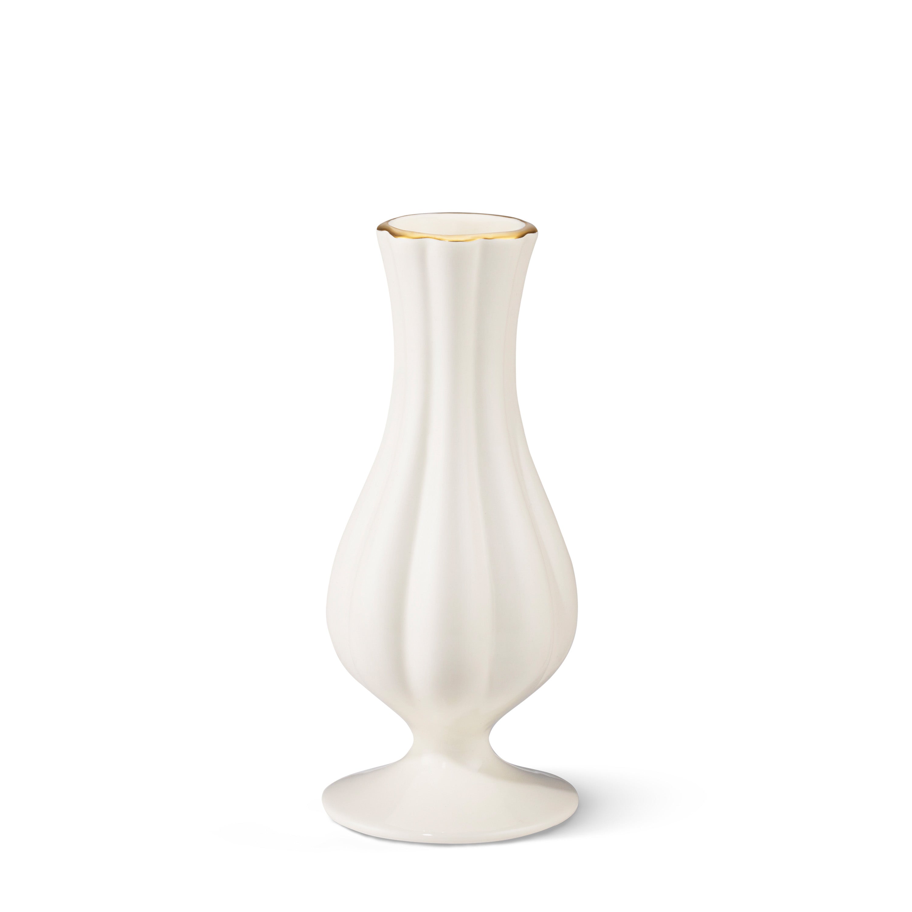 Pauline Medium Bud Vase in Cream