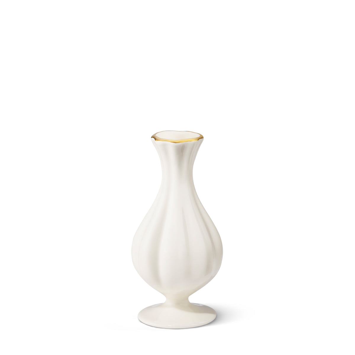 Pauline Small Bud Vase in Cream