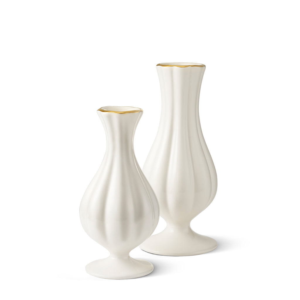 Pauline Small Bud Vase in Cream