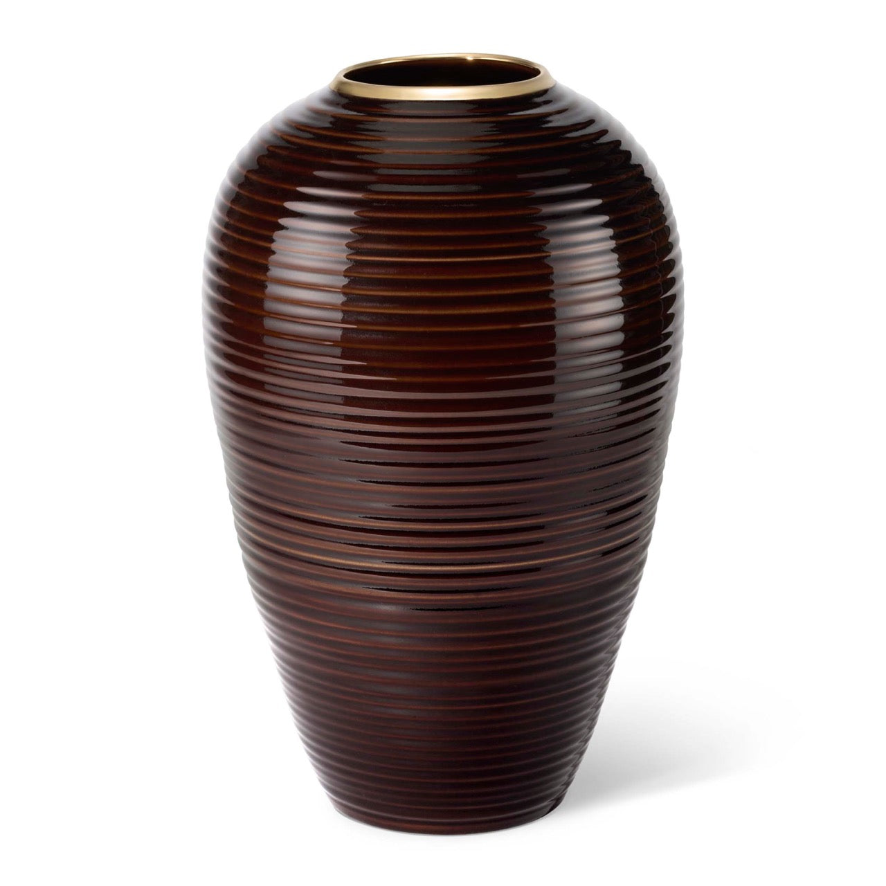 Calinda Tapered Vase in Chocolate