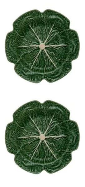 Bordallo Pinheiro Cabbage Green Charger Plate - Set of 2