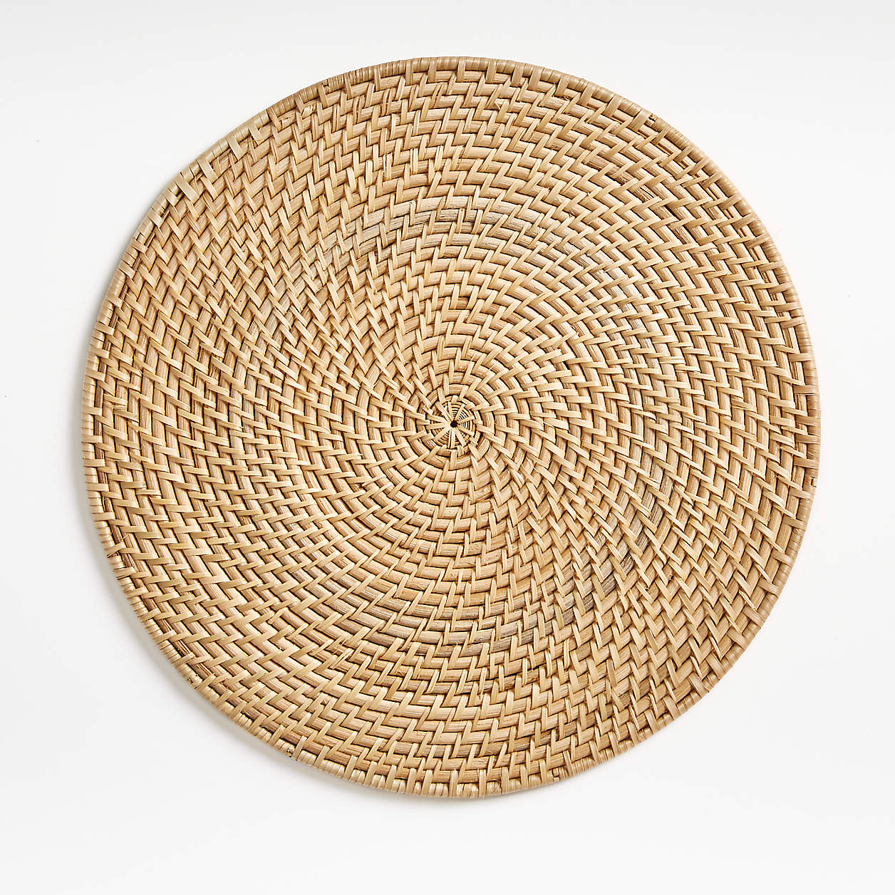 Artesia Round Natural Woven Rattan Placemat