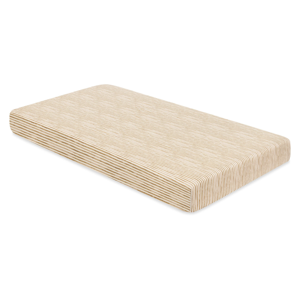 Crib Sheet in GOTS Certified Organic Brushed Cotton by Nate Berkus in Autumn Stripe