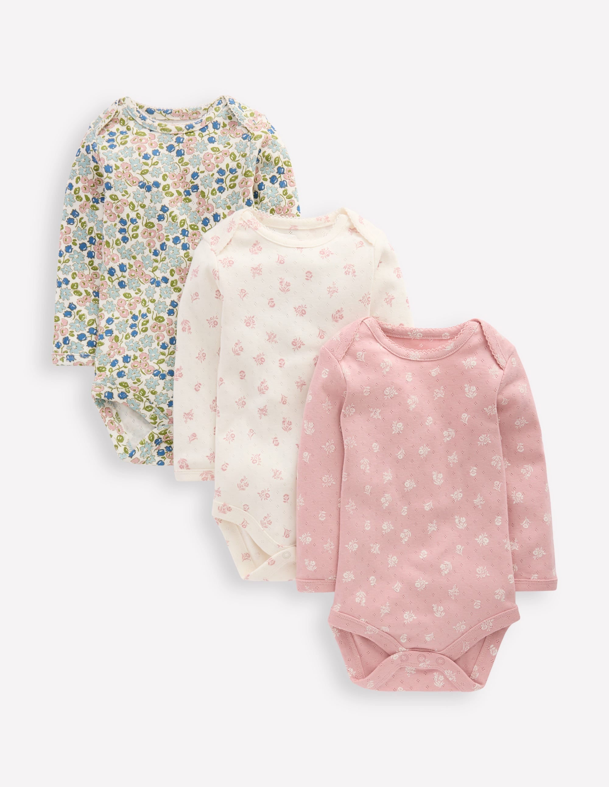 3-pack Pointelle Bodies Multi Ditsy Floral