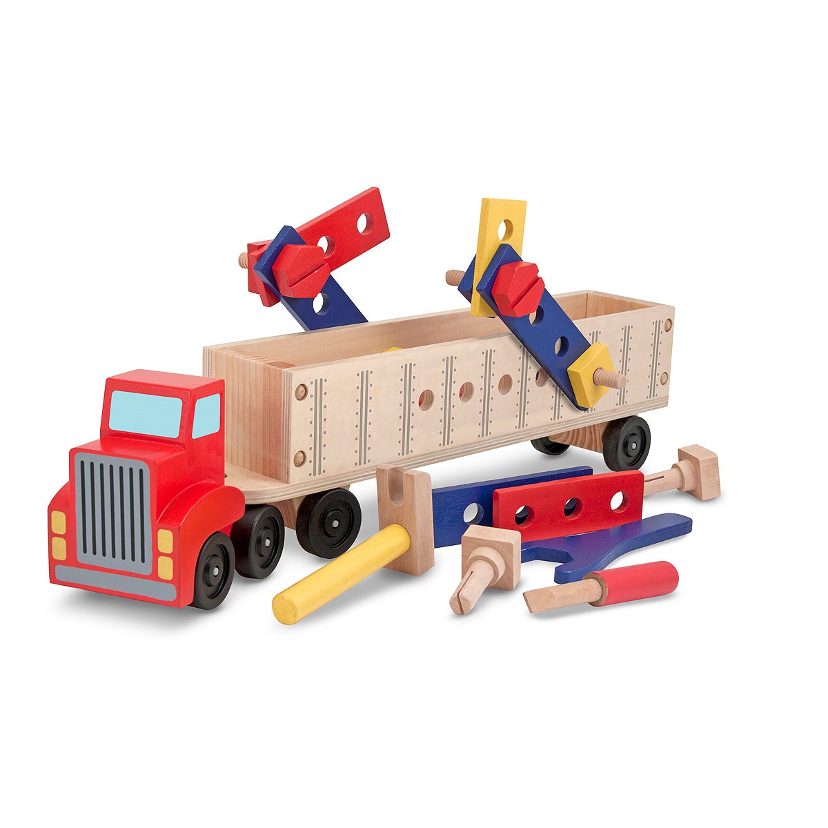 Big Rig Truck Wooden Building Set
