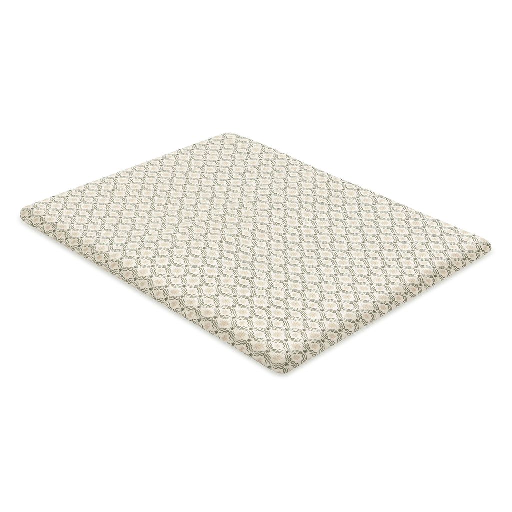 All-Stages® Midi Crib Sheet in GOTS Certified Organic Brushed Cotton by Nate Berkus in Juniper Star