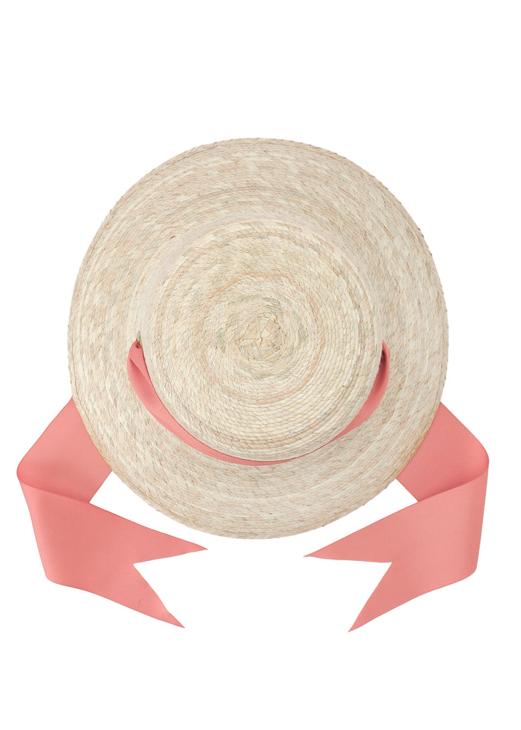 Monogrammed Sun Hat (Coral)
