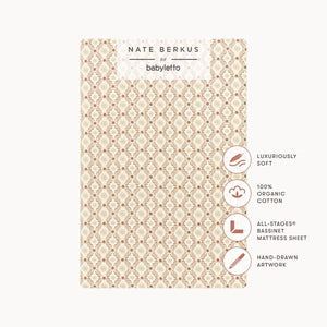 All-Stages® Bassinet Sheet in GOTS Certified Organic Brushed Cotton by Nate Berkus in Autumn Star