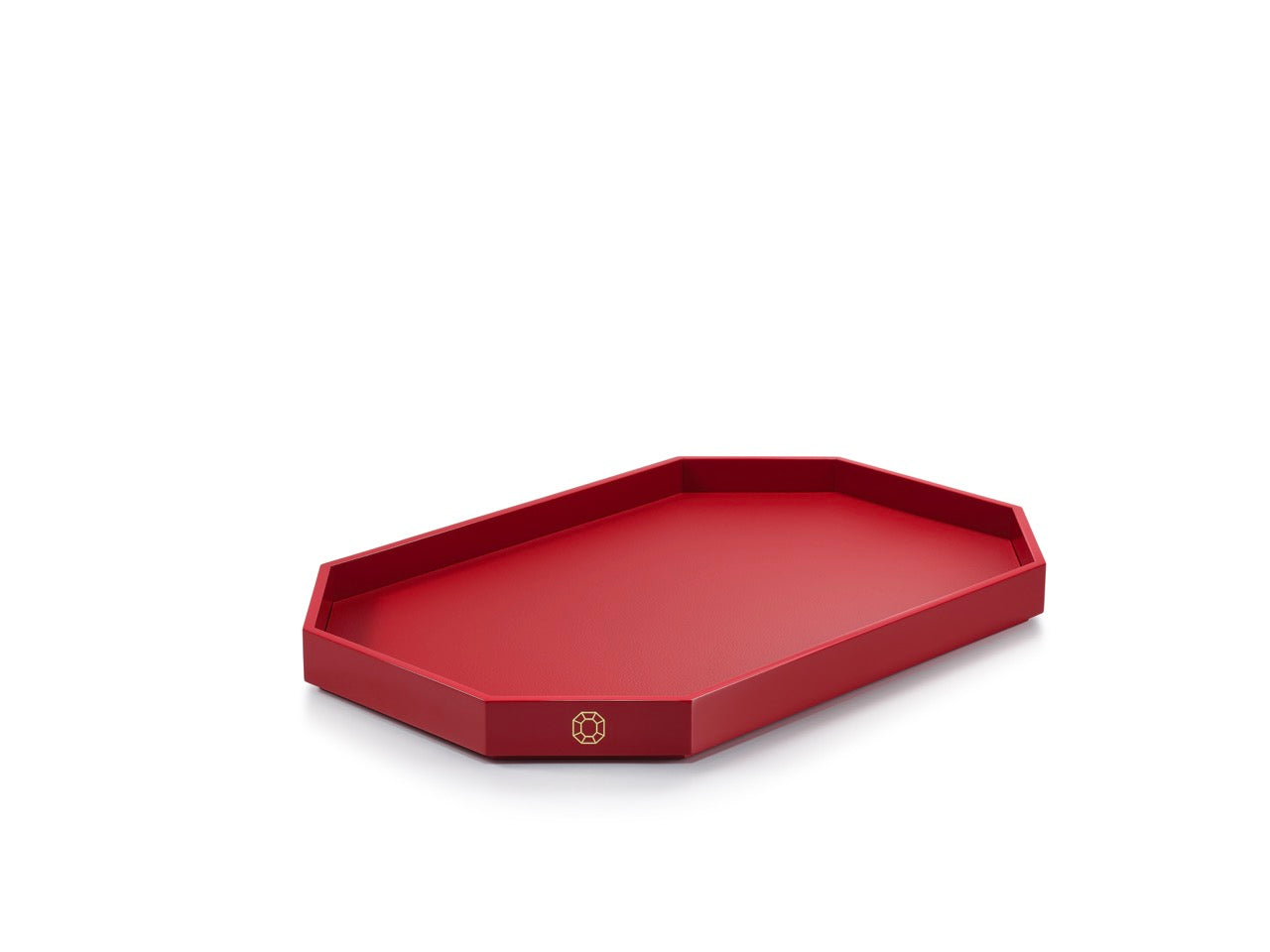 Octogone Tray Large in Red