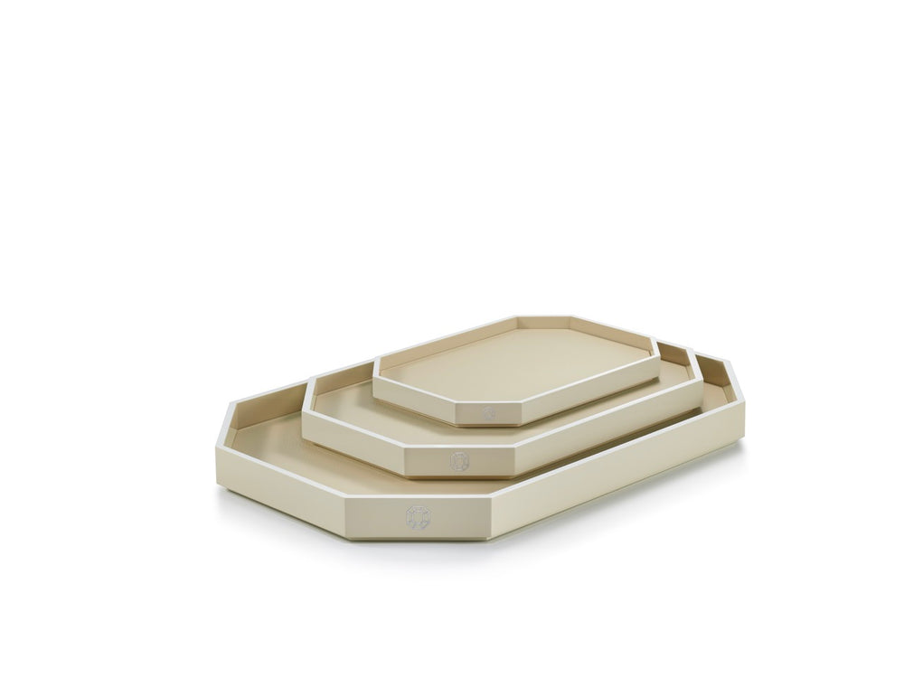 Octogone Tray Large in Ivory