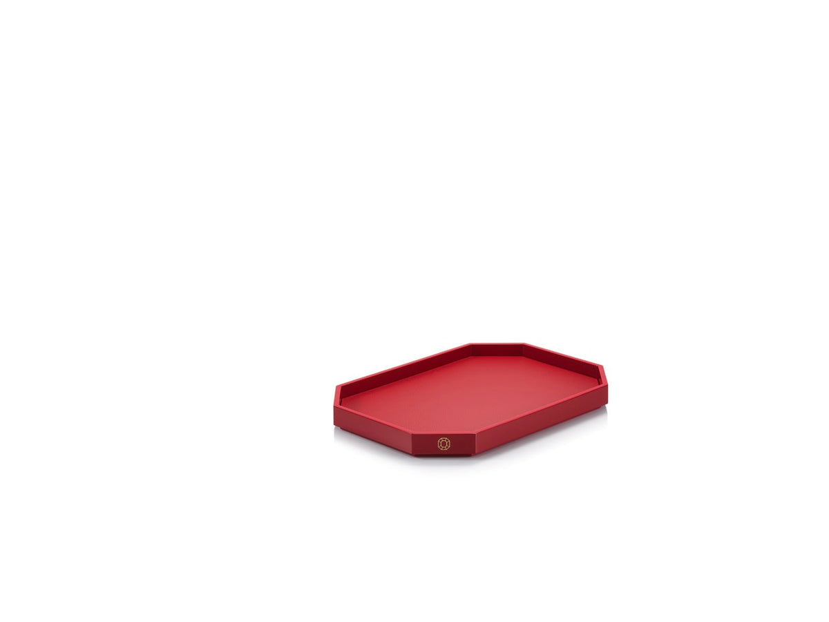 Octogone Tray Small in Red