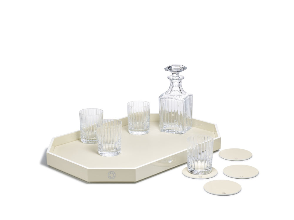Octogone Coasters in Ivory, Set of 4