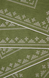 Pedralbes Placemats in Olive, Set of 4