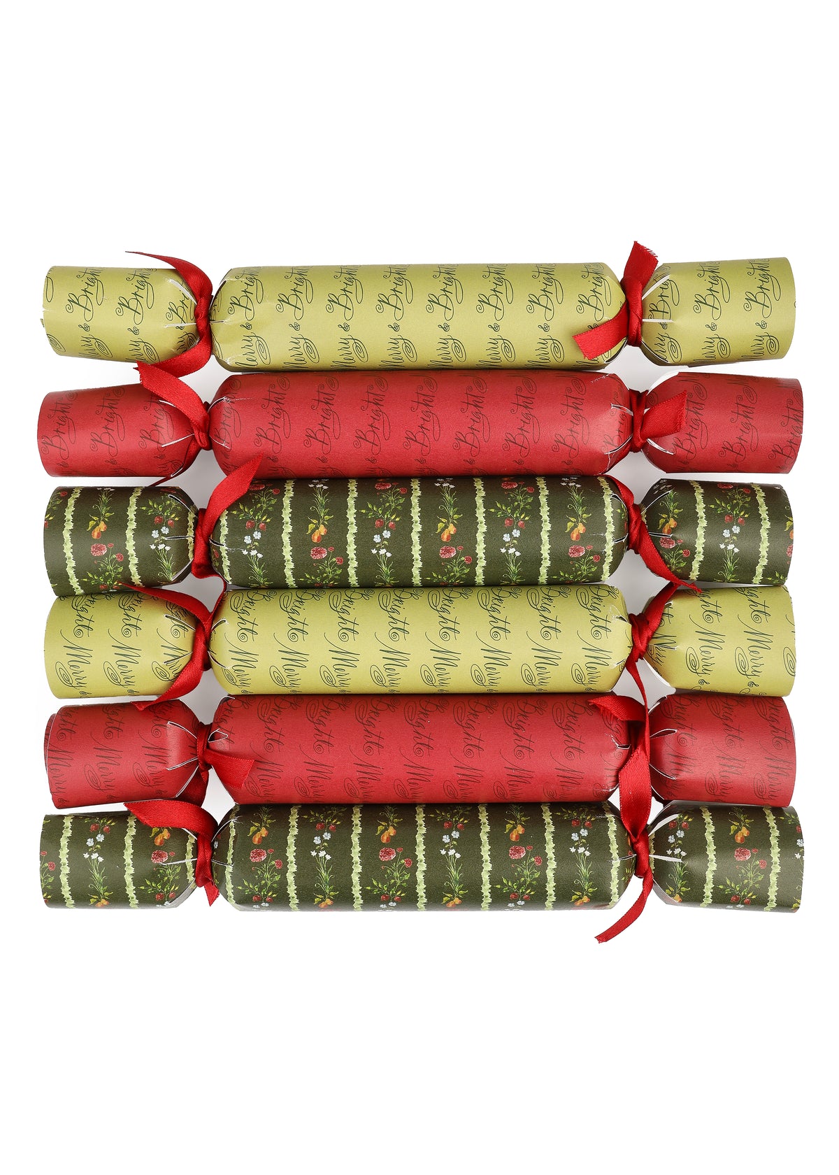 Christmas Party Crackers, Set of 6