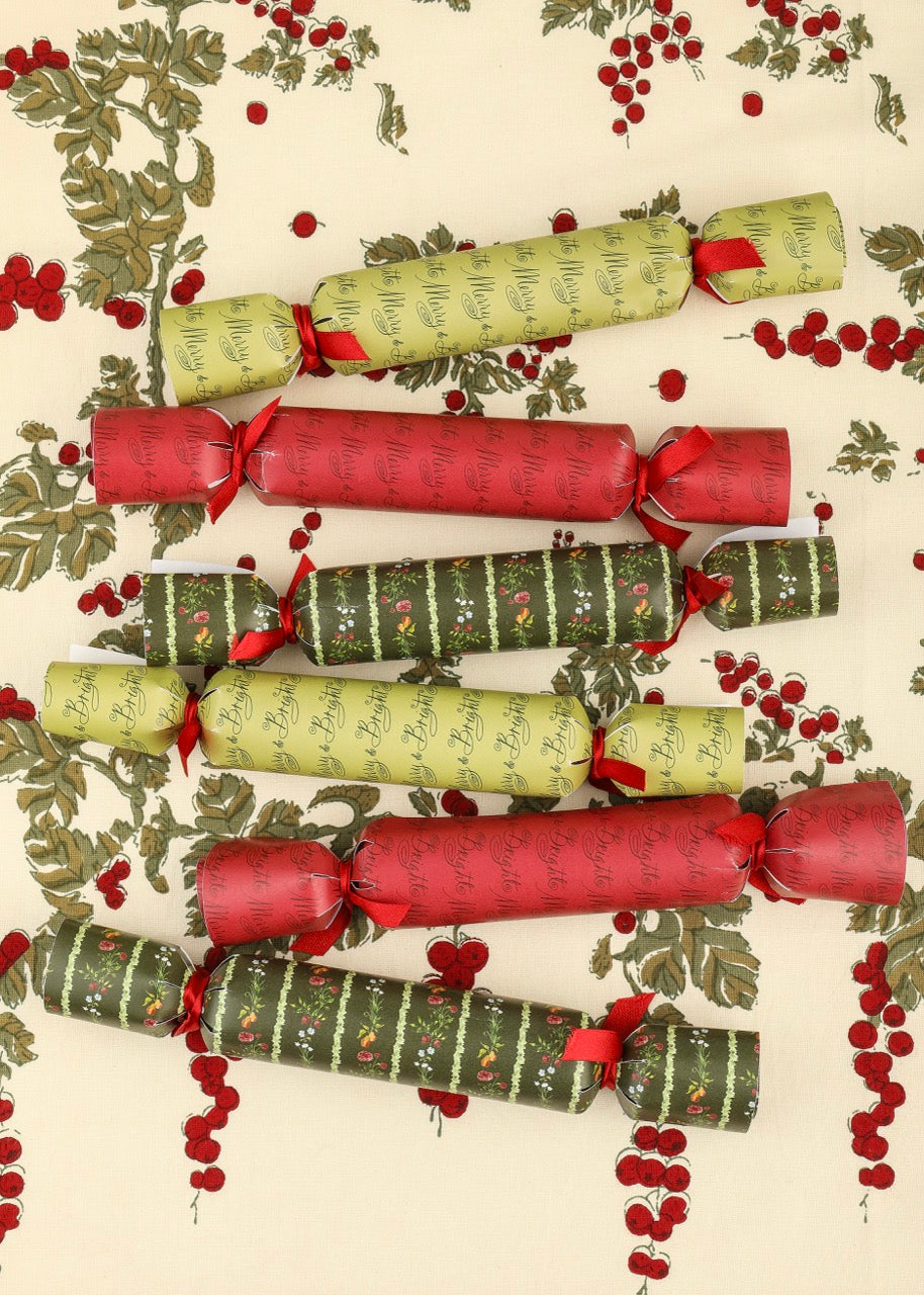 Christmas Party Crackers, Set of 6