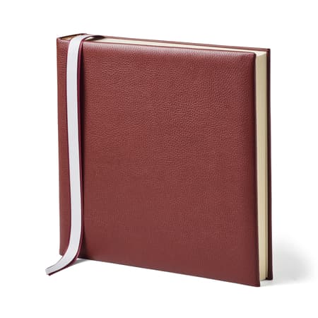 12-inch Leather Photo Album Merlot Pebble