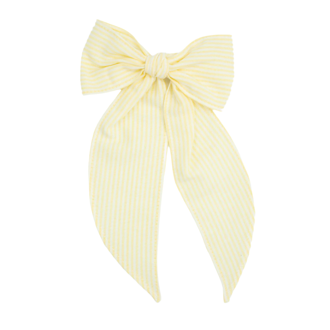 Annie Bow in Yellow Stripes