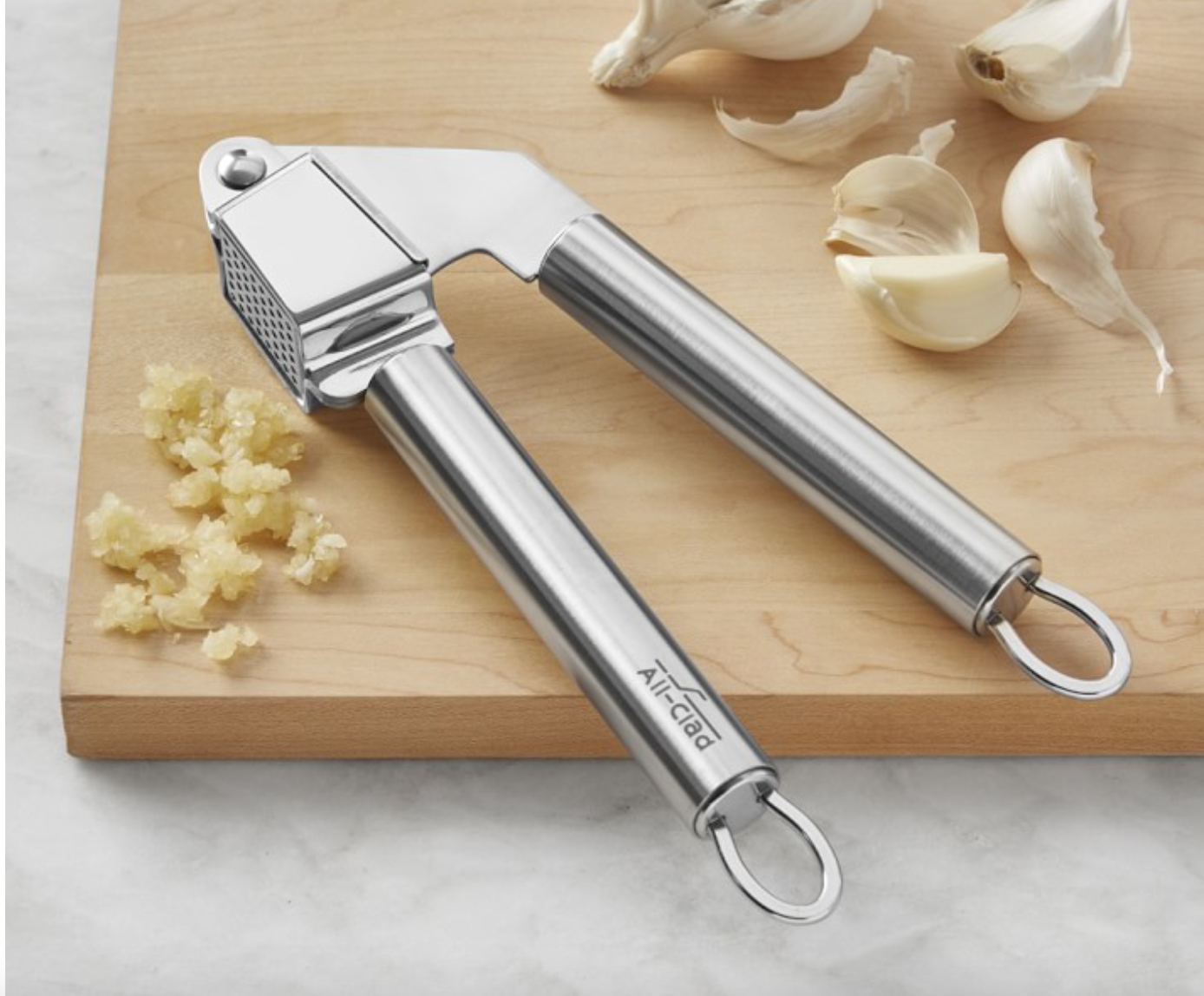 All-Clad Stainless-Steel Garlic Press