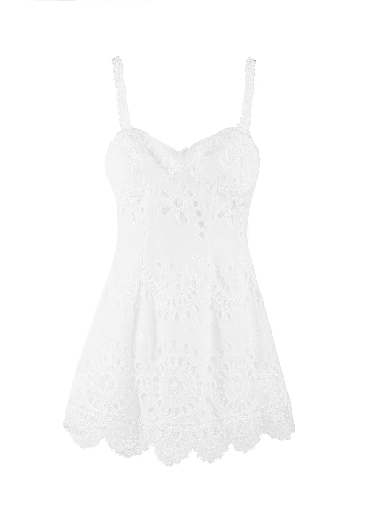 Bloom Mini Dress in White