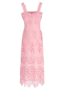 Le Bouquet Maxi Dress in Pink